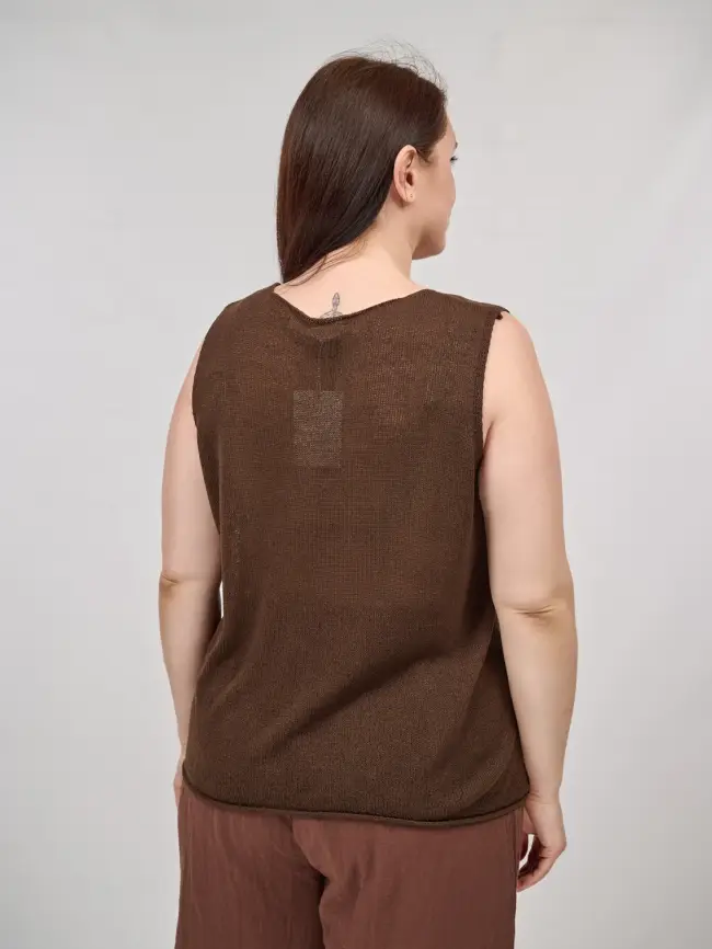 Топ трикотажный облегченный ЭттоПлюс 25108 Размер 50-60 фото 34