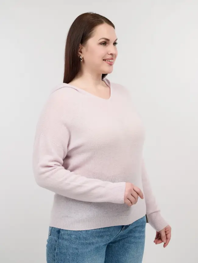 Шерстяной джемпер с капюшоном 25676 Размер 46-54 фото 40