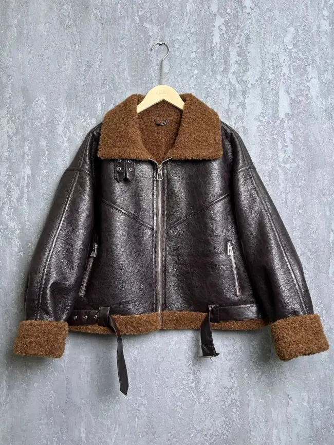 Дубленка авиатор 18907 Размер 50-54 фото 26