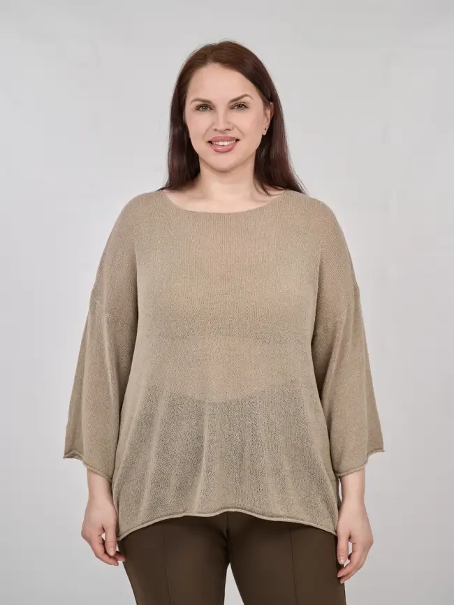 Джемпер облегченный ЭттоПлюс 25107-1 Размер 50-58. фото 74