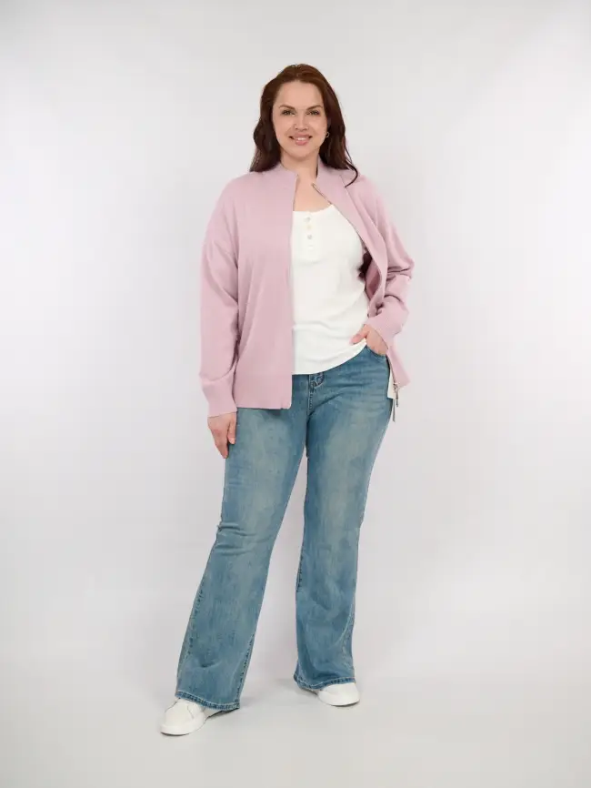 Кофта на молнии 25411 ЭттоПлюс Размер 50-58 фото 52