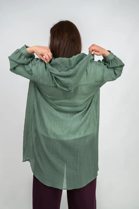 Пыльник рубашка удлиненный 9087 Размер 50-58 фото 29