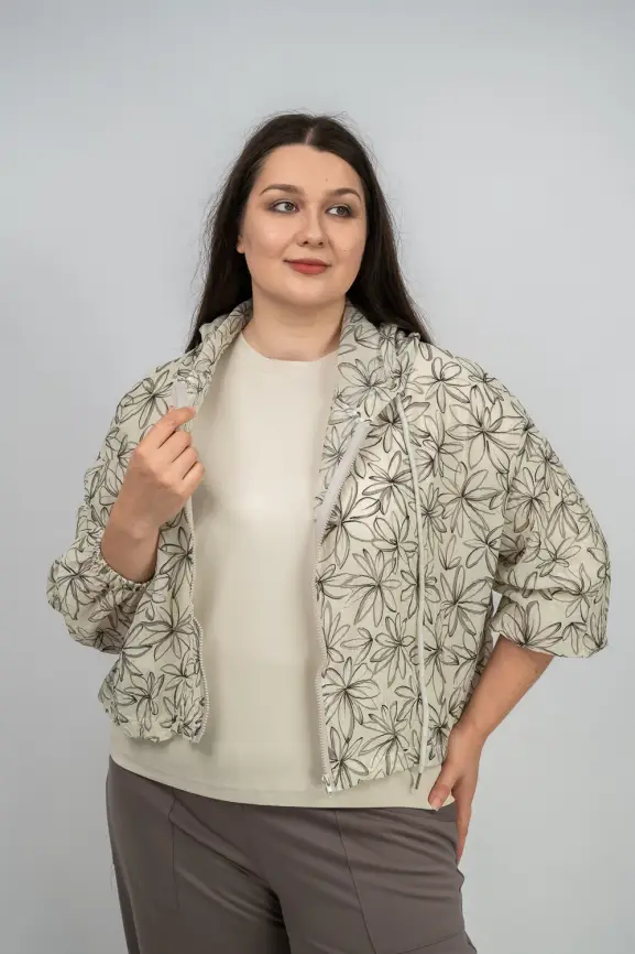 Ветровка-пыльник на молнии 9182 фото 13