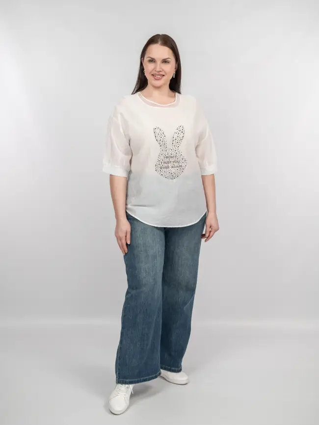 Футболка "Зайчик" 6928 фото 3