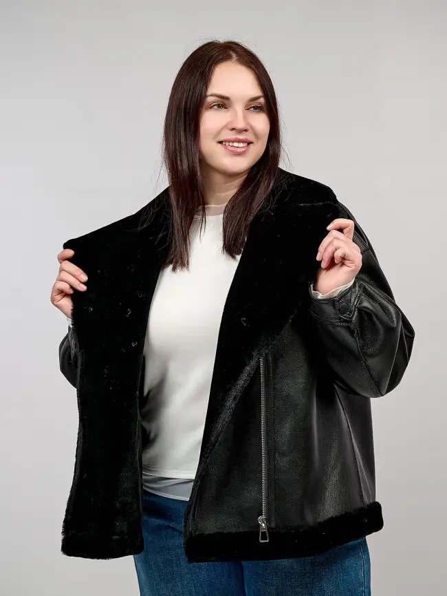 Дубленка 121103-1 Размер 54-58 фото 3