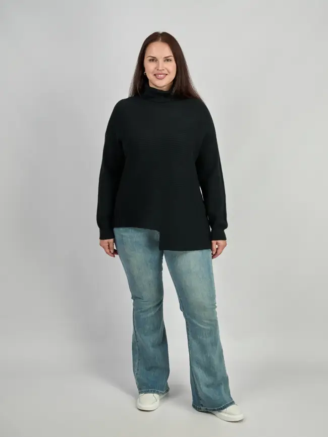 Свитер неровный край ЭттоПлюс 327 Размер 50-56 фото 2