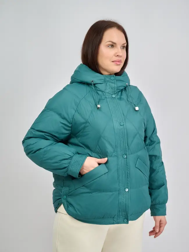 Пуховая куртка ЭттоПлюс 2553 Размер 48-52 фото 166