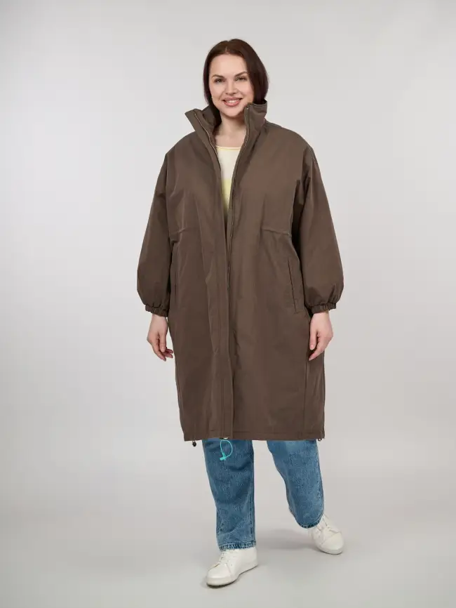Плащ с утепленной подкладкой 8401 Размер 54-60 фото 10