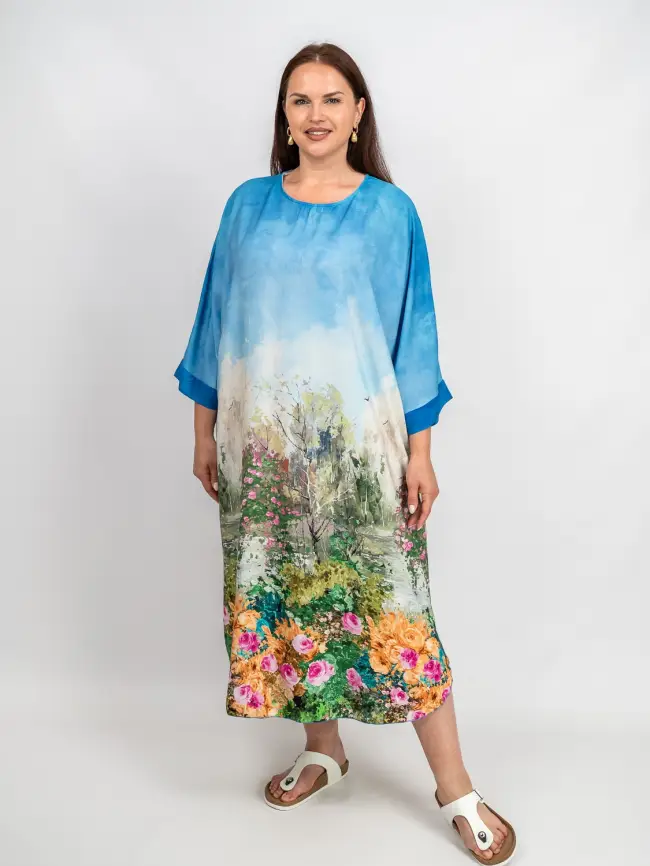 Платье пейзаж Италия 25095 фото 2