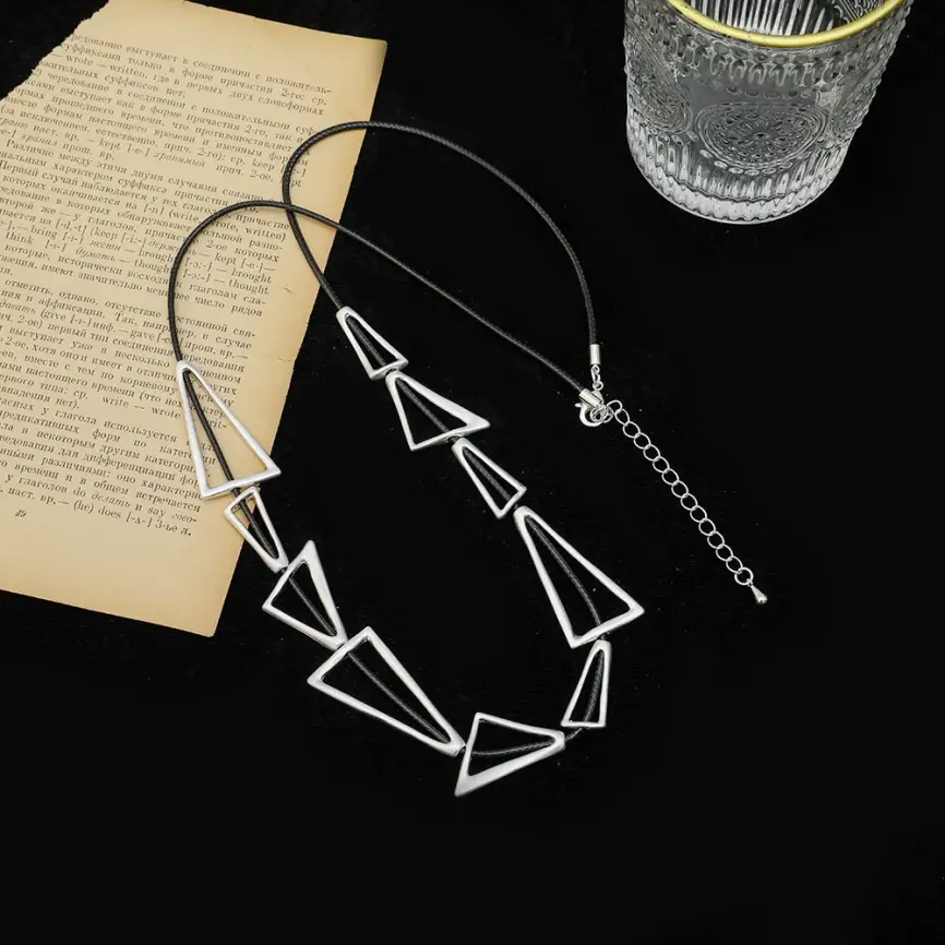 Колье Треугольники Б0277 фото 1