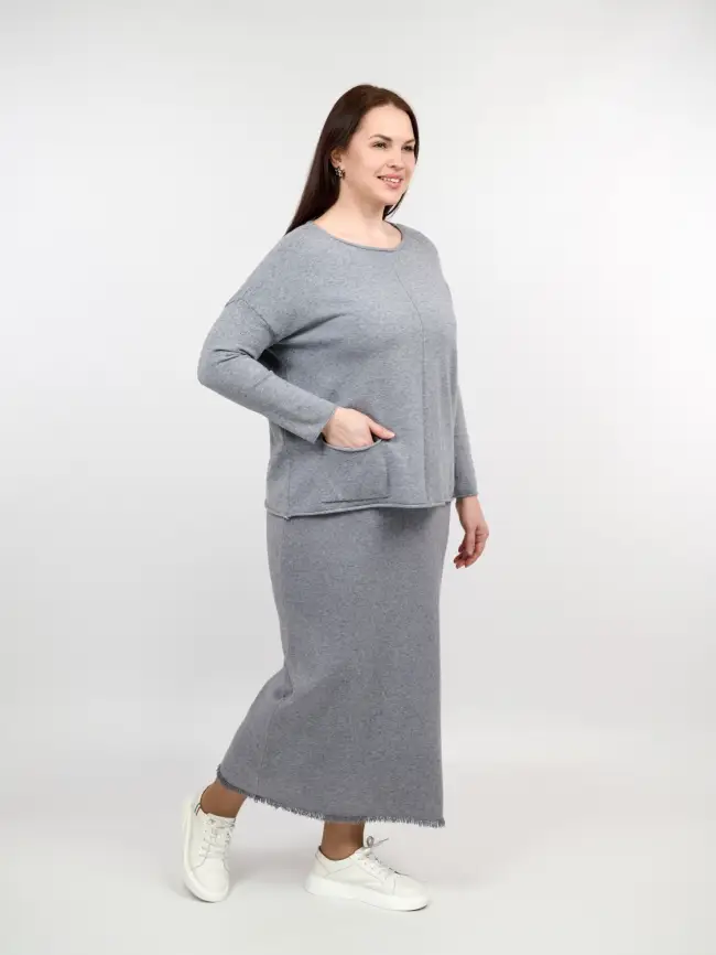 Джемпер ЭттоПлюс 1235 Размер 48-56 фото 49