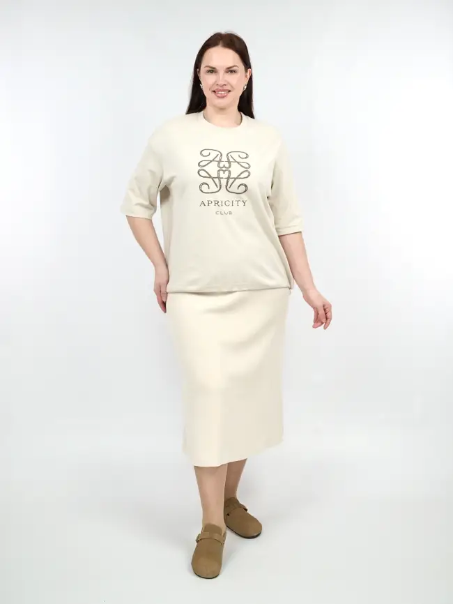 Юбка вельвет 0026 Размер 50-56 фото 1