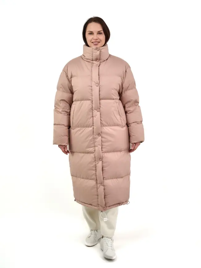 Пуховое пальто 9066 Размер 54-58 фото 50