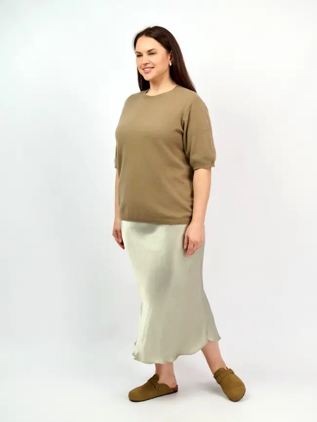 Юбка атлас 9298-1 Размер 48-56 фото 49