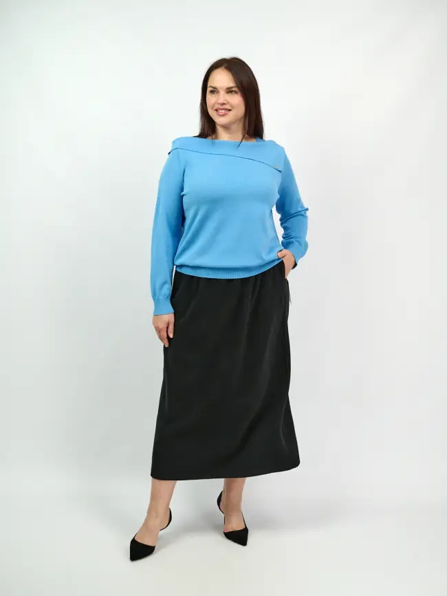 Юбка макси 373768 размер 50-60 фото 1