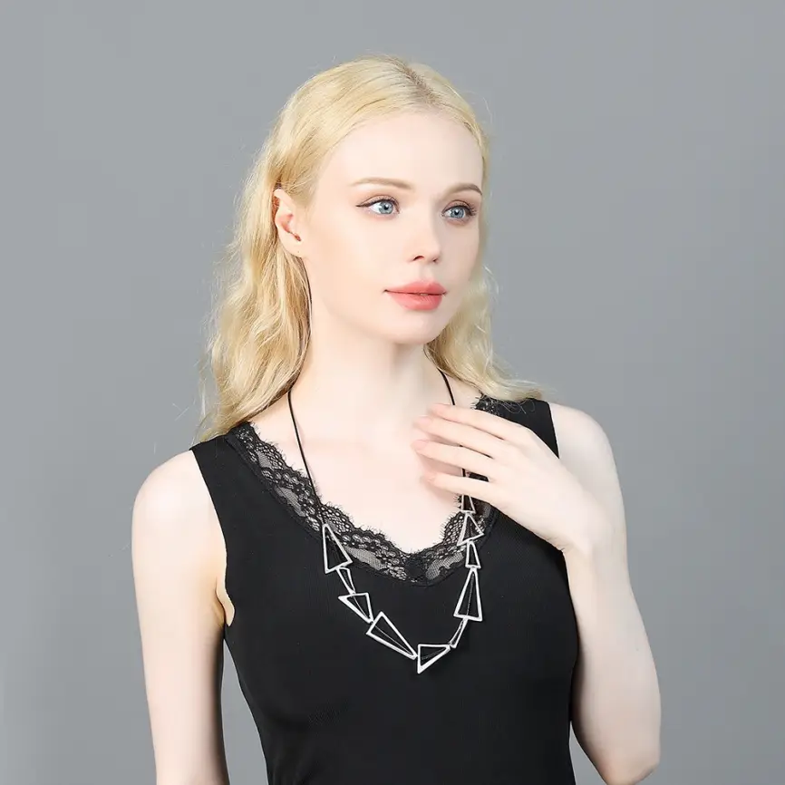 Колье Треугольники Б0277 фото 2