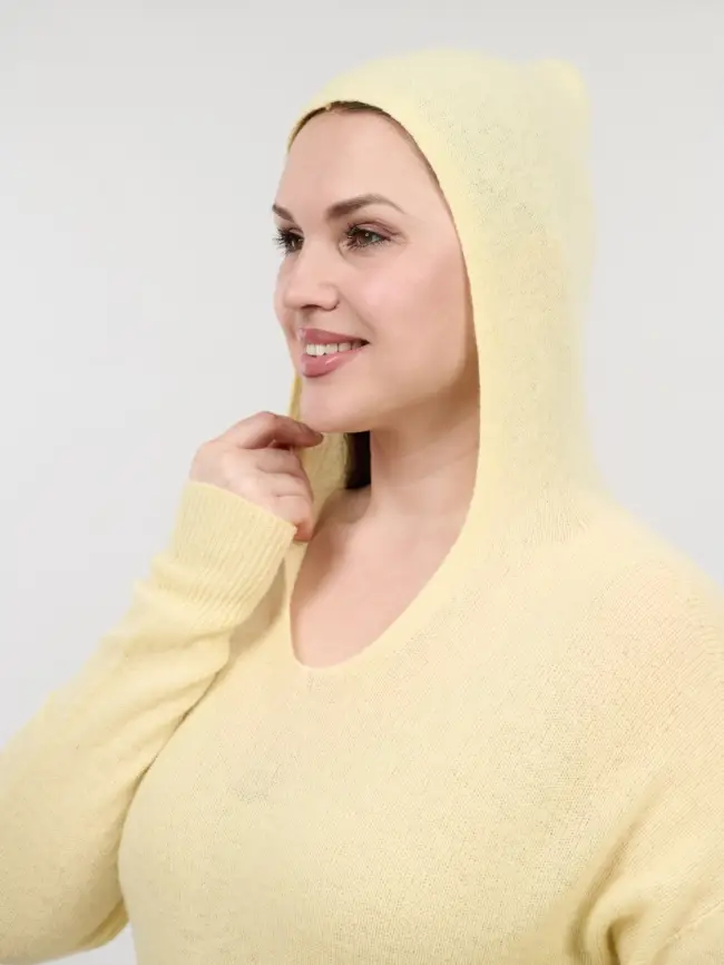 Шерстяной джемпер с капюшоном 25676 Размер 46-54 фото 26