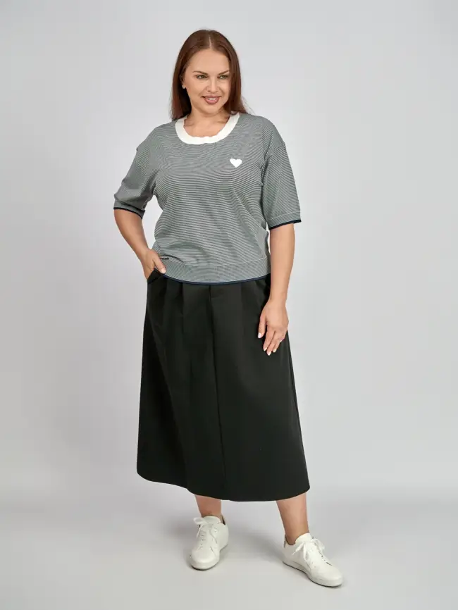 Юбка джинсовая 36208 Размеры 50-58 фото 1