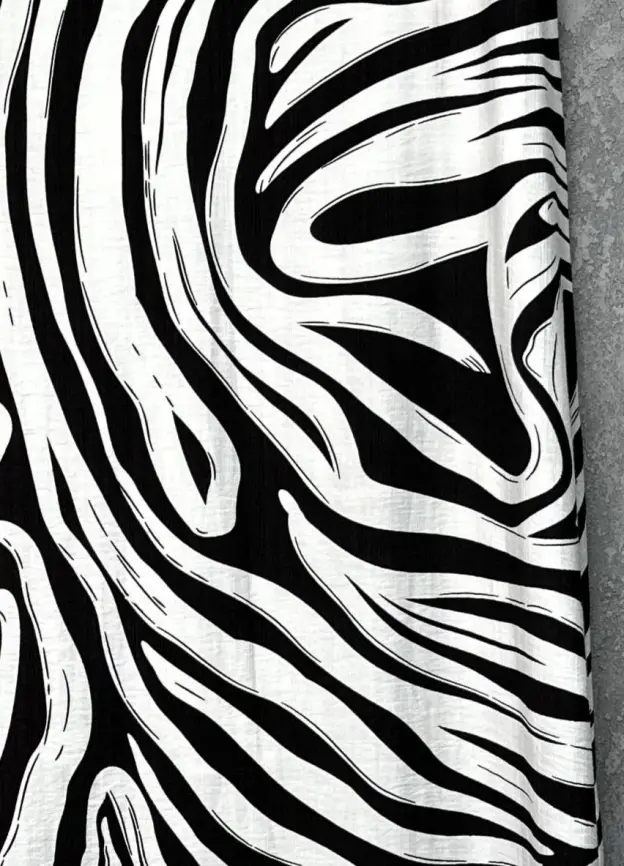 Сарафан в полоску черно-белый ЭттоПлюс 027-3 размер 52- 56 фото 13