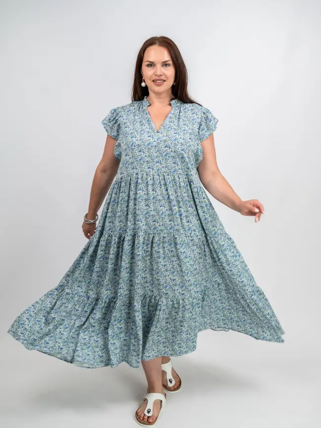 Платье ЭттоПлюс 34186 размер 54- 58 фото 3