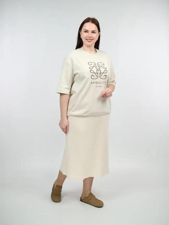 Юбка вельвет 0026 Размер 50-56 фото 3