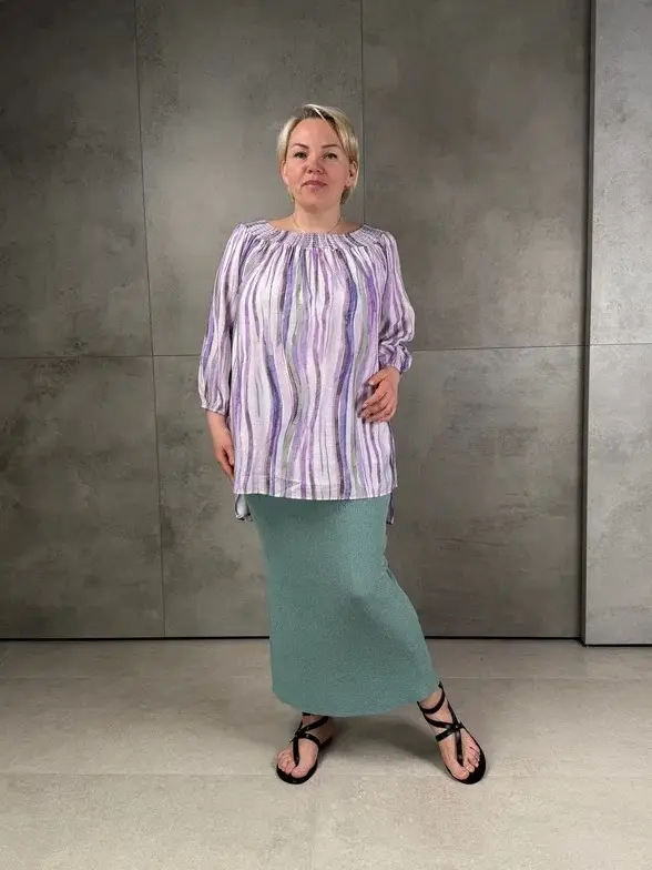 Юбка облегченная трикотажная ЭттоПлюс 2136 Размер 50-58 фото 89