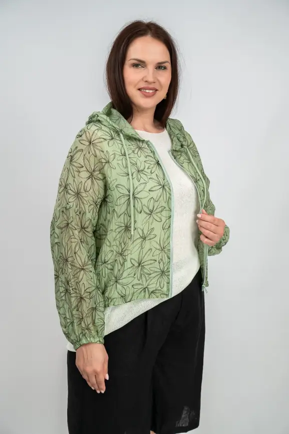 Ветровка-пыльник на молнии 9182 фото 26