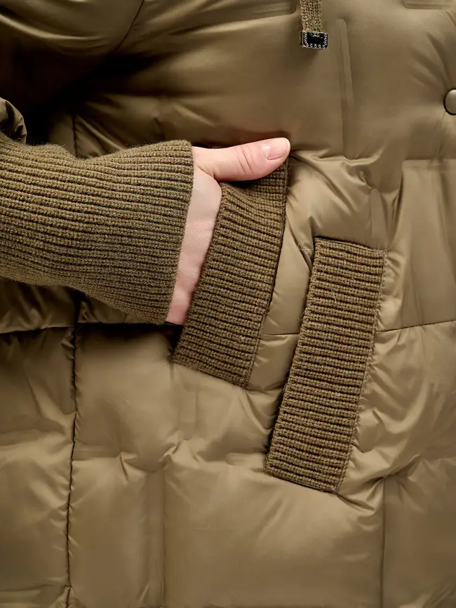 Пуховое пальто 6562 Размер 48-56 фото 47