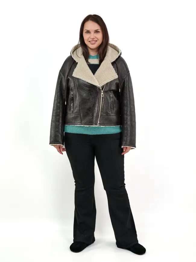 Дубленка авиатор 18926 Размер 50-54 фото 12