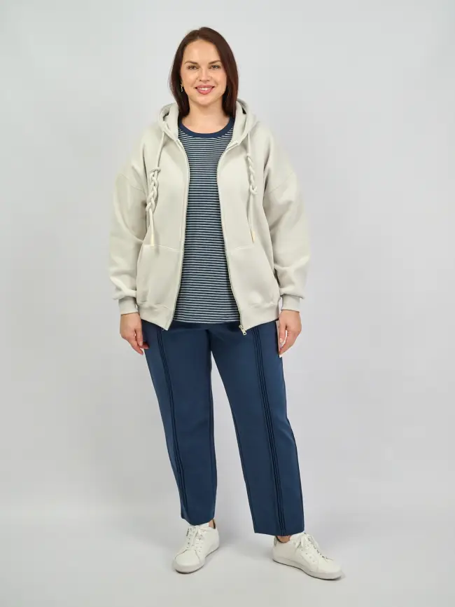 Худи зип утепленное оверсайз размер 50-58 506 фото 203