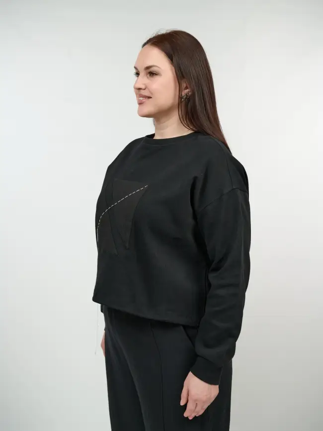 Лонгслив Бэст "Квадрат" 2383 Размер 48-54 фото 6