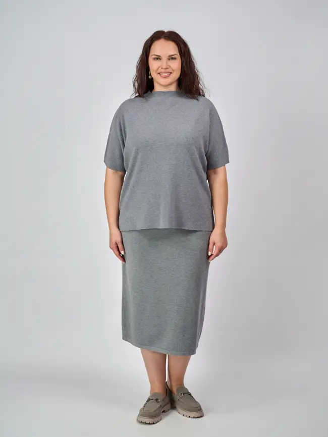 Юбка-карандаш ЭттоПлюс 272-1 Размер 54-58 фото 26