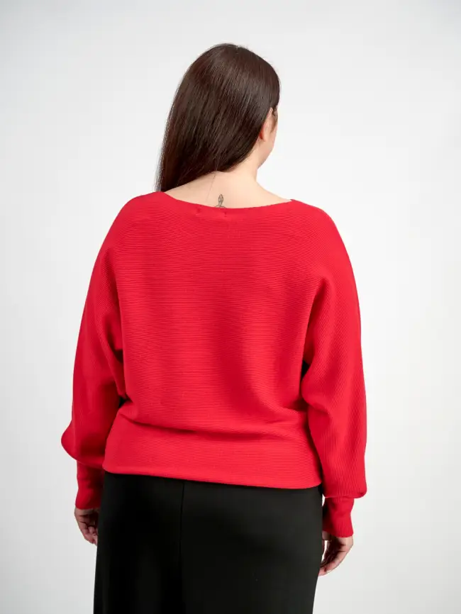 Джемпер в рубчик ЭТТО ПЛЮС 717 Размер 48-58 фото 17