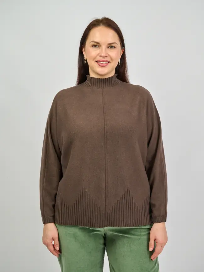 Джемпер 9801 Италия Размер 48-56 фото 1