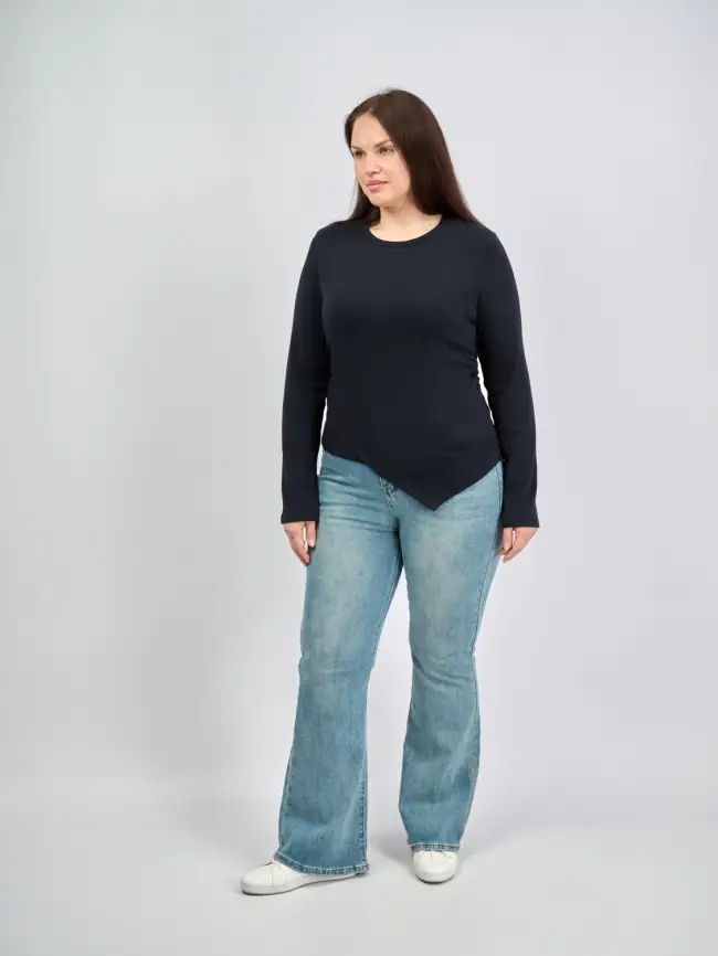 Лонгслив 25209 Размер 48-52 фото 18