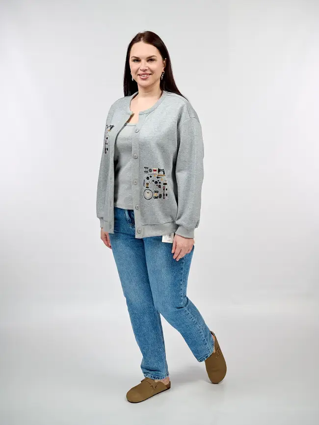 Кардиган 9129-1 Размер 50-58 фото 21