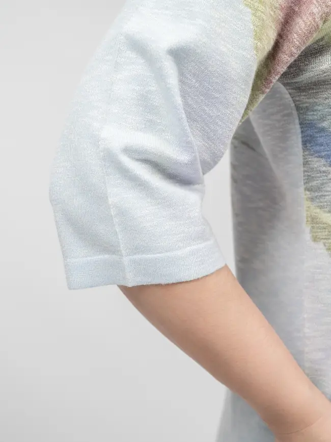 Джемпер облегченный с принтом 1006 Размер 50-58 фото 59