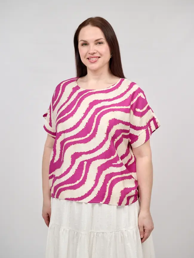 Блуза ЭттоПлюс 038 Размер 50-58 фото 1