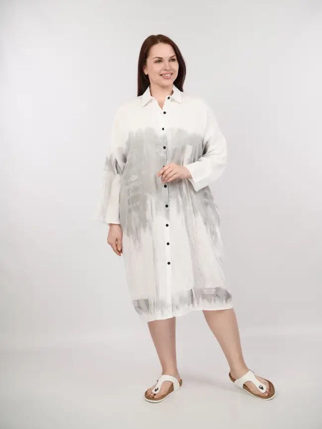 Платье рубашка ЭттоПлюс 22959 Размер 50-58 фото 14