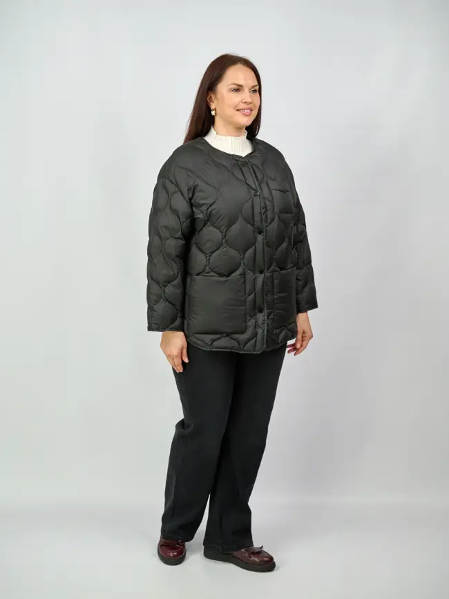 Куртка лёгкая без капюшона 2207 Размер 48-54 фото 24