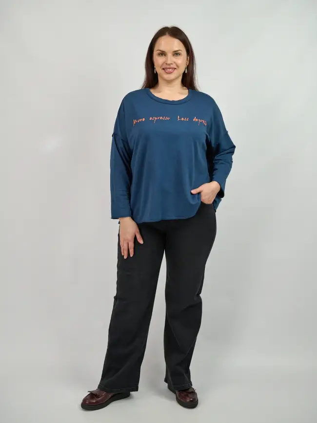 Лонгслив Италия 6422 Размер 50-58 фото 20