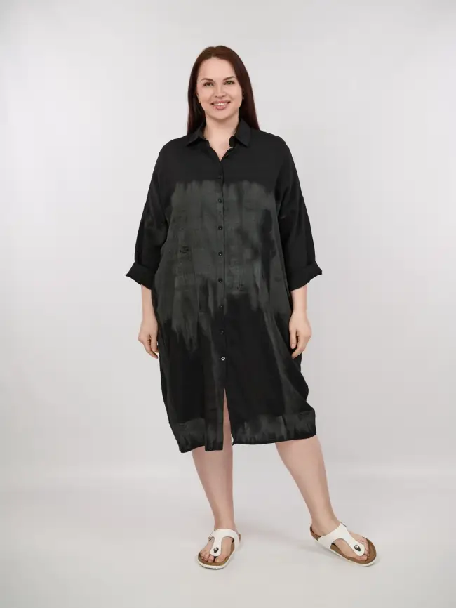 Платье рубашка ЭттоПлюс 22959 Размер 50-58 фото 2