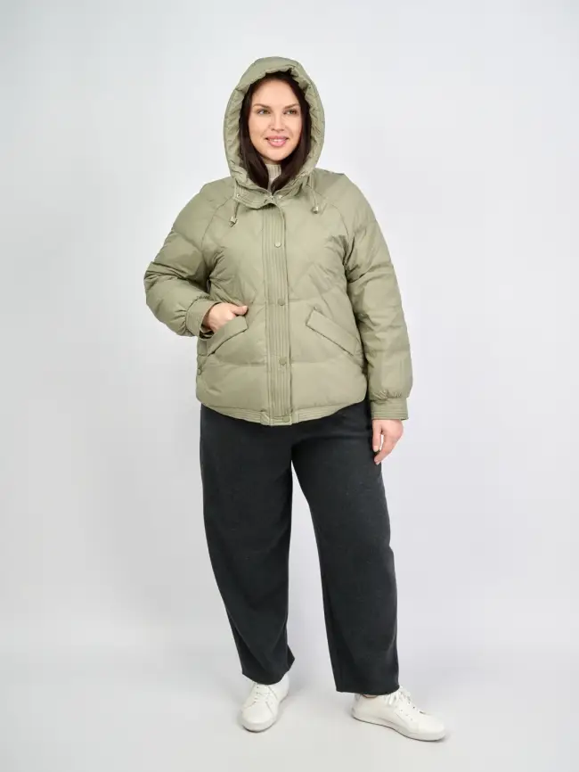 Пуховая куртка ЭттоПлюс 2553 Размер 48-52 фото 94