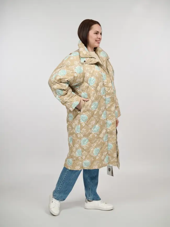 Пуховое пальто 51030 Размер 50-56 фото 9