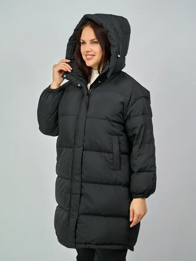 Пуховик А-силуэт 811 фото 3