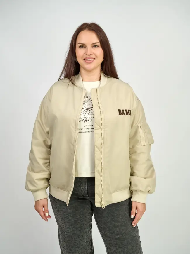 Бомбер утепленный 2958 Размер 50-58 фото 14