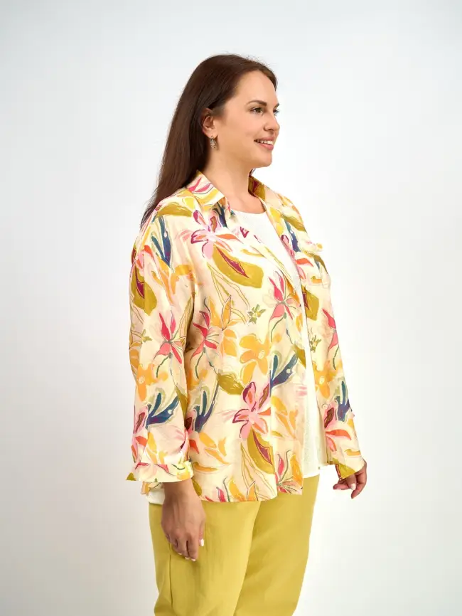 Блуза ЭттоПлюс 0022 Размеры 50-58 фото 15