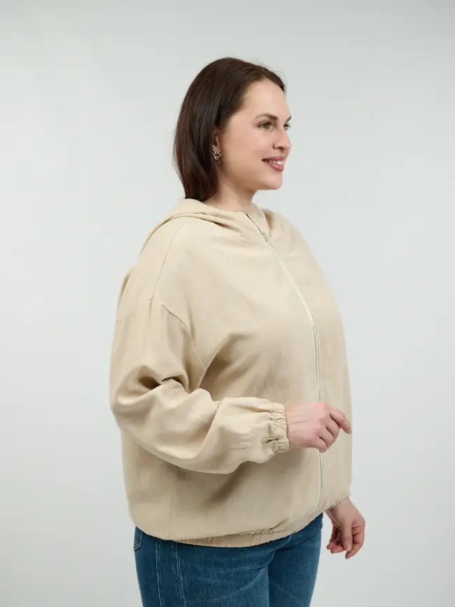 Бомбер лен 25016 фото 10