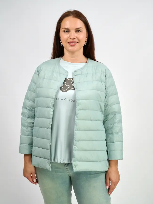 Легкая пуховая куртка 8802 фото 65