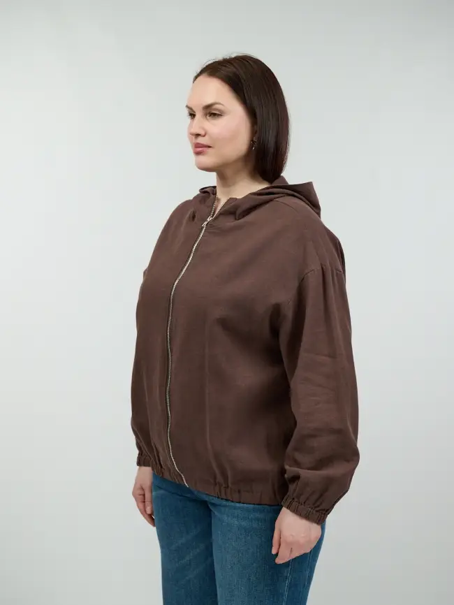 Бомбер лен 25016 фото 39